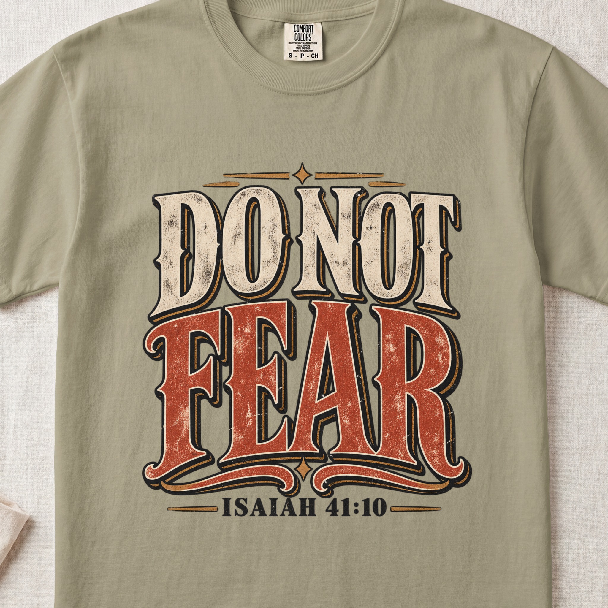 Do Not Fear Isaiah 41 10 T-Shirt, Vintage Christian Shirt, Faith Western Graphic Tee, Bible Verse Shirt, Scripture Tee Gift - View 7 Do Not Fear Isaiah 41 10 T-Shirt, Vintage Christian Shirt, Faith Western Graphic Tee, Bible Verse Shirt, Scripture Tee Gift - View 7