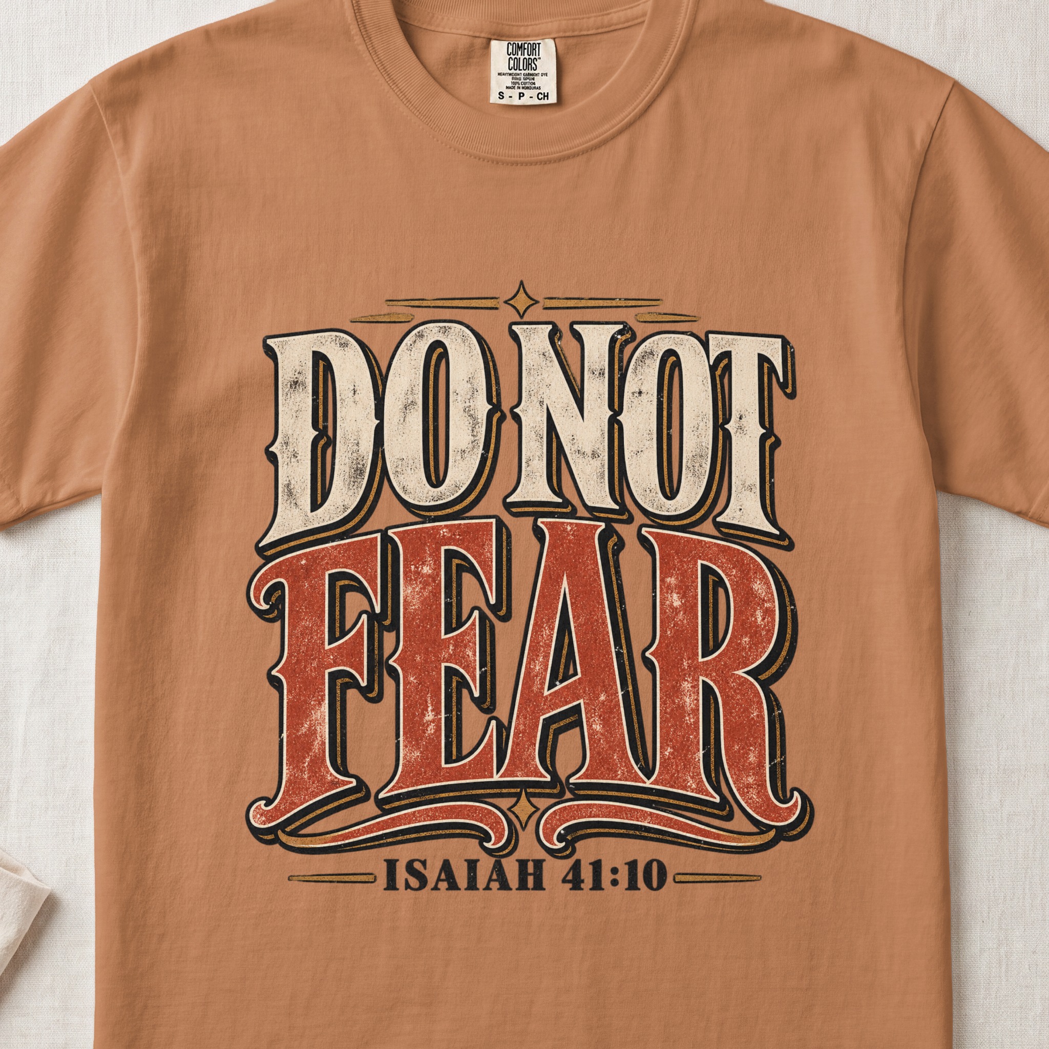 Do Not Fear Isaiah 41 10 T-Shirt, Vintage Christian Shirt, Faith Western Graphic Tee, Bible Verse Shirt, Scripture Tee Gift - View 5 Do Not Fear Isaiah 41 10 T-Shirt, Vintage Christian Shirt, Faith Western Graphic Tee, Bible Verse Shirt, Scripture Tee Gift - View 5