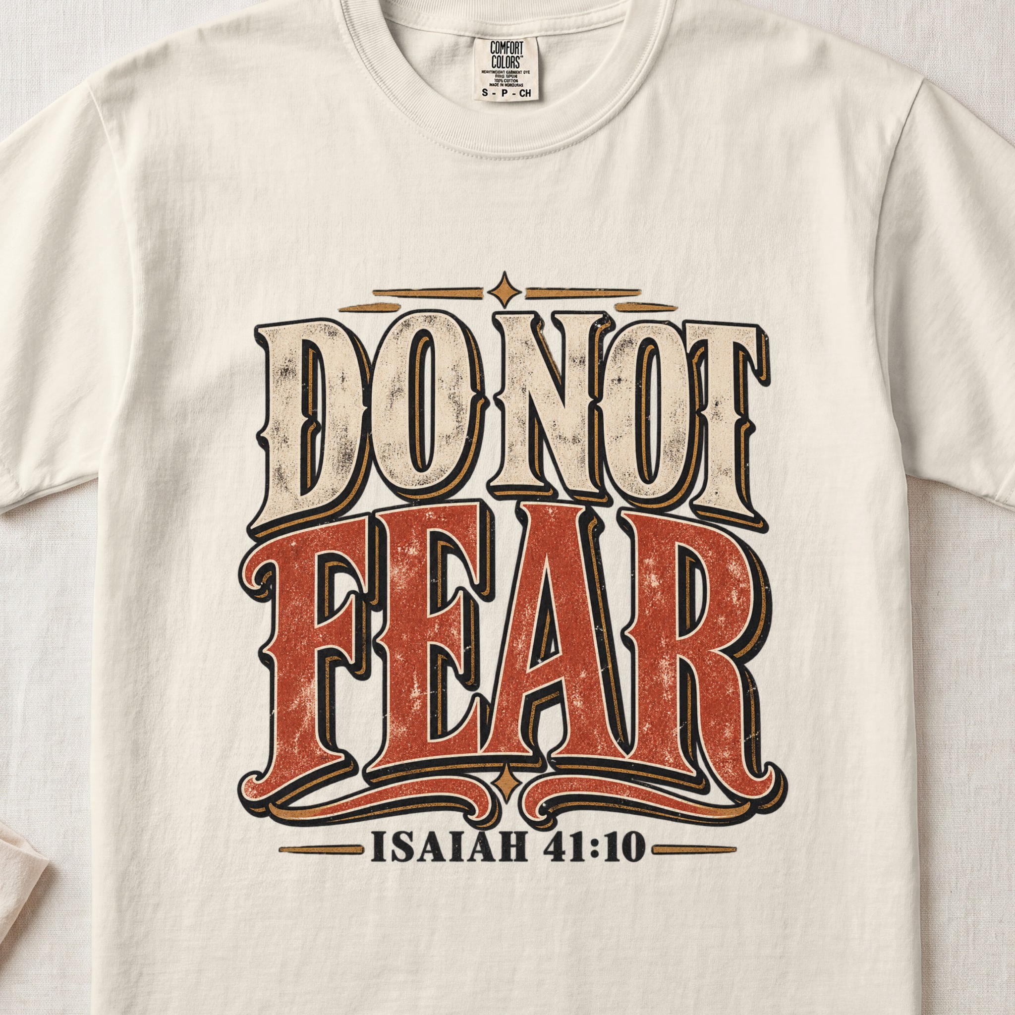 Do Not Fear Isaiah 41 10 T-Shirt, Vintage Christian Shirt, Faith Western Graphic Tee, Bible Verse Shirt, Scripture Tee Gift - View 8 Do Not Fear Isaiah 41 10 T-Shirt, Vintage Christian Shirt, Faith Western Graphic Tee, Bible Verse Shirt, Scripture Tee Gift - View 8