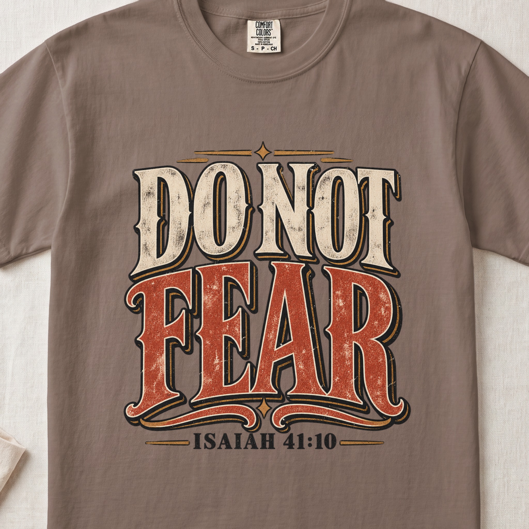 Do Not Fear Isaiah 41 10 T-Shirt, Vintage Christian Shirt, Faith Western Graphic Tee, Bible Verse Shirt, Scripture Tee Gift - View 4 Do Not Fear Isaiah 41 10 T-Shirt, Vintage Christian Shirt, Faith Western Graphic Tee, Bible Verse Shirt, Scripture Tee Gift - View 4