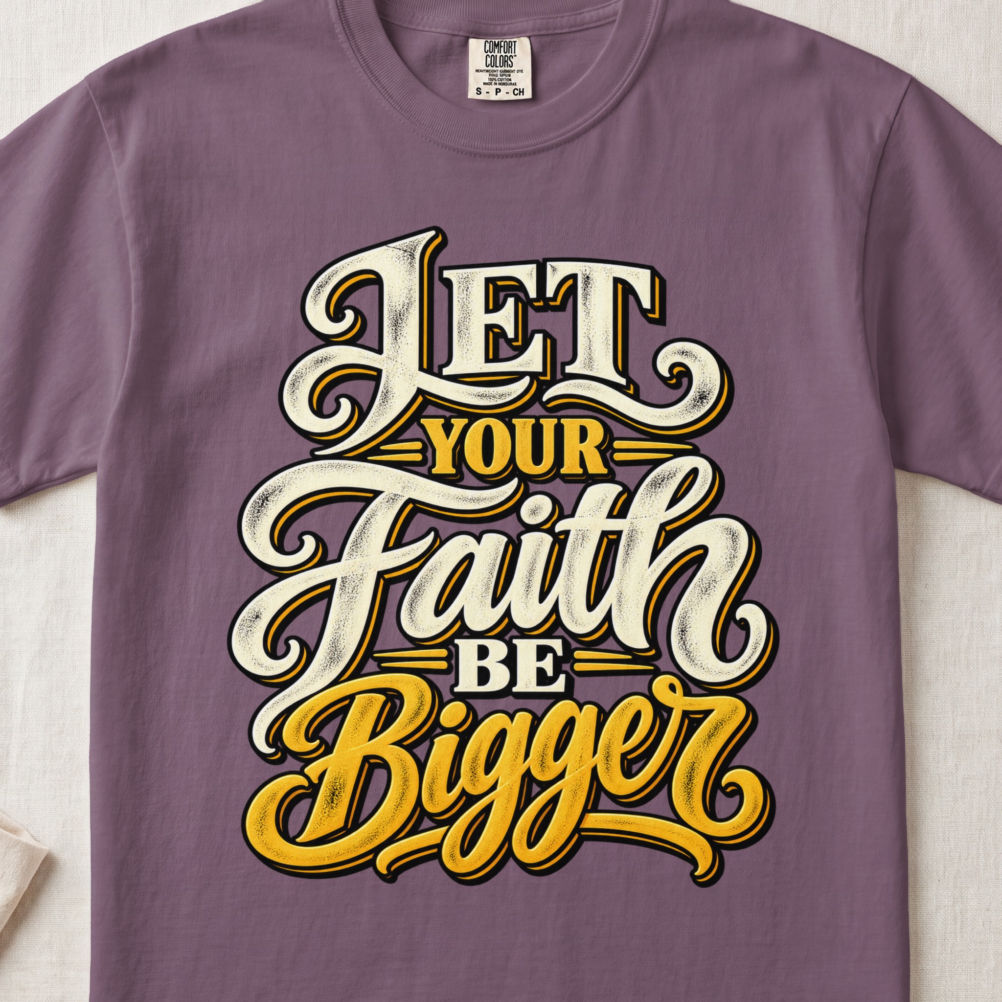 Faith Shirt Retro Christian T-Shirt Let Your Faith Be Bigger Graphic Tee Inspirational Religious Top Vintage Faith Tee Church Group Gift Faith Shirt Retro Christian T-Shirt Let Your Faith Be Bigger Graphic Tee Inspirational Religious Top Vintage Faith Tee Church Group Gift